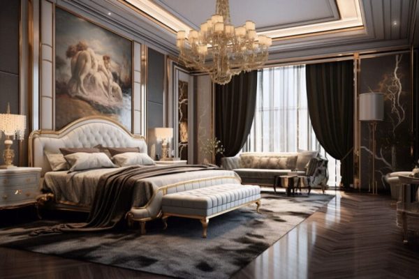 Elegance Crafting the Perfect Modern Luxury Black Bedroom