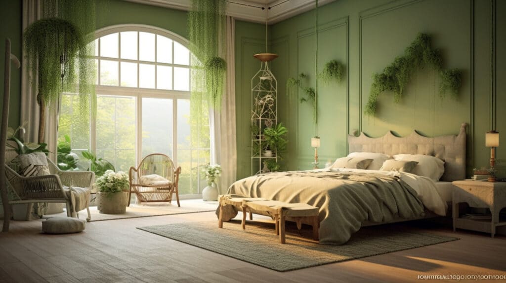 Rustic Sage Green Bedroom A Tranquil Haven for Your Home