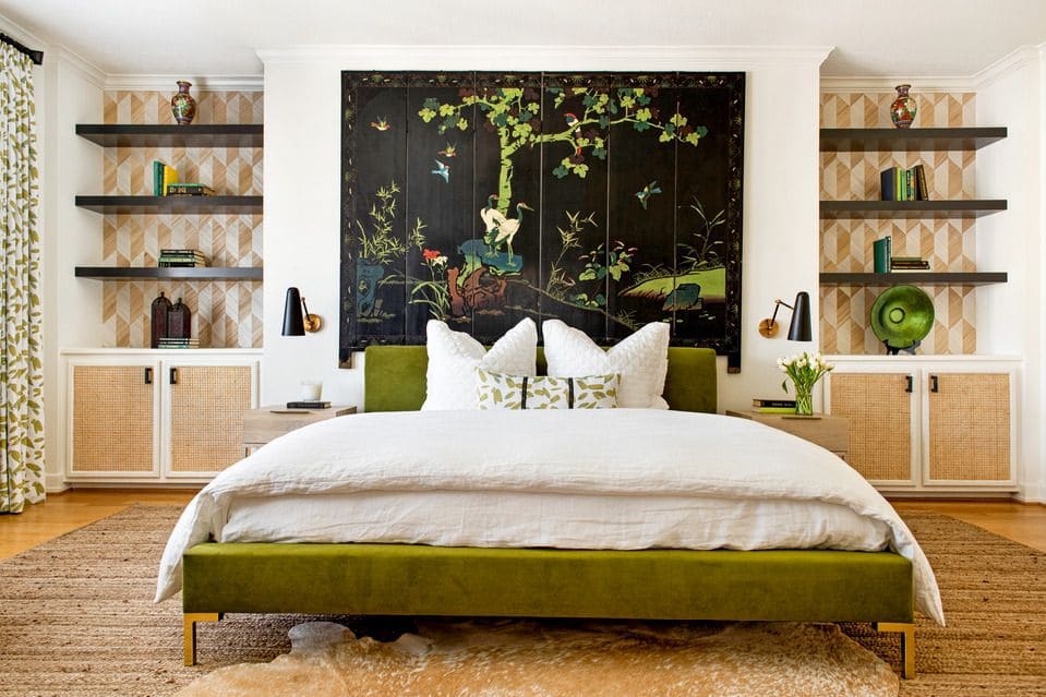 Transform Your Bedroom with Green Panelling