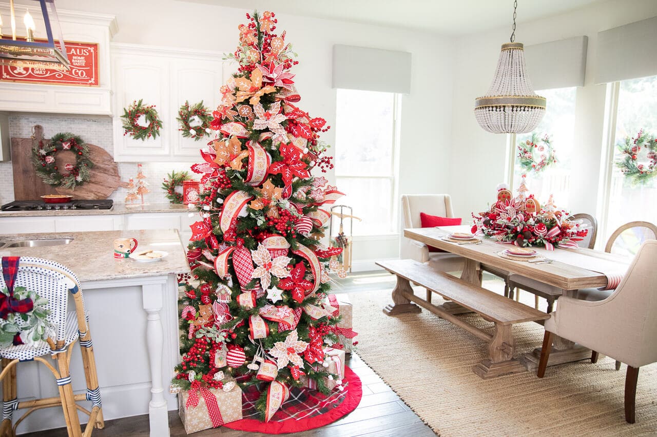 Unveiling the Magic Christmas Tree in Stunning Pink and Red