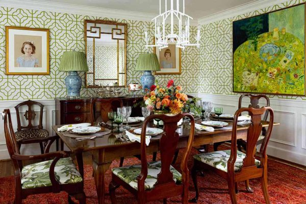 Enhance Your Dining Room with Two-Tone Paint Colors and Chair Rail