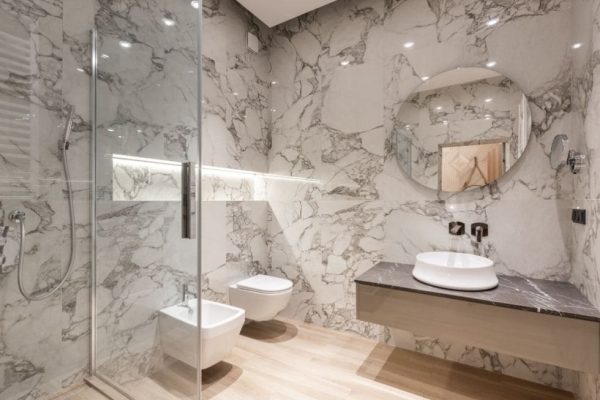 Elevate Your Bathroom with a Stunning Accent Wall