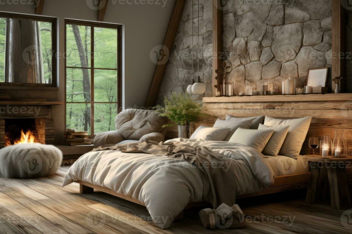 Rustic Bedroom Embrace Cozy Charm and Natural Beauty