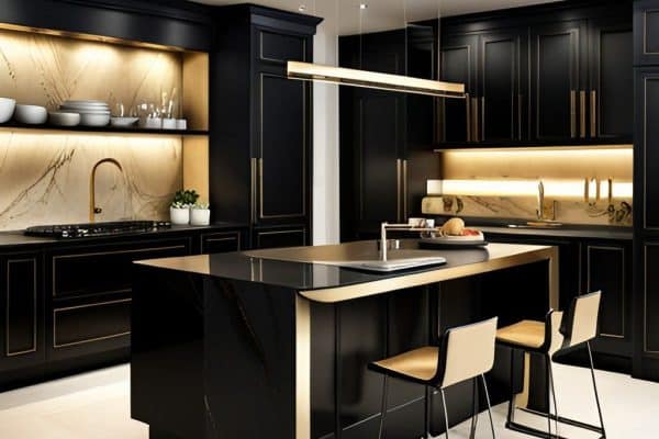 Transform Your Kitchen The Allure of Black and Gold